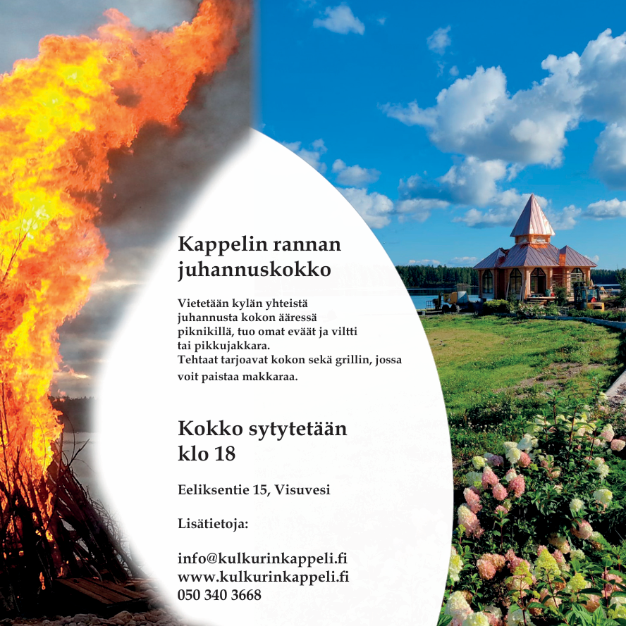 Juhannuskokko kappelinrannassa