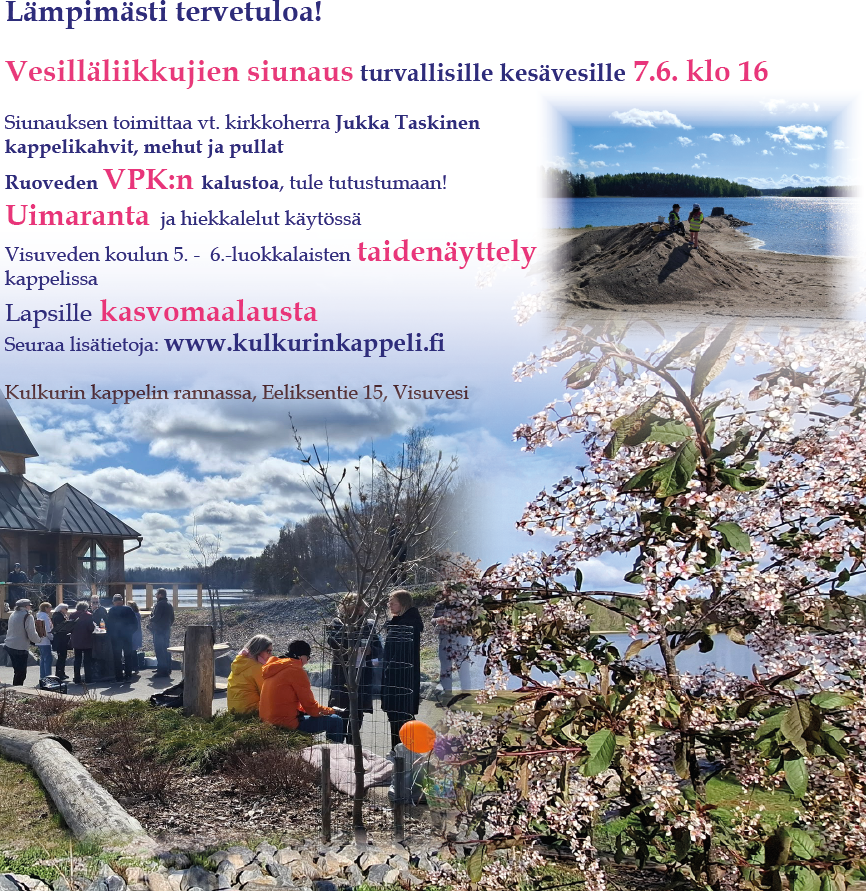 Vesilläliikkujien siunaustilaisuus turvallisille kesävesille ja kesän avaus 7.6.2025