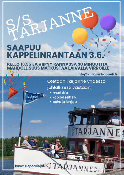 Tarjanteen saapumisjuhla 3.6.2026