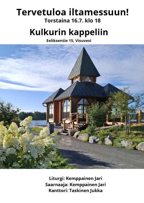 iltamessu 16.7. klo 18