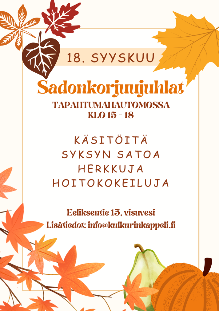 Sadonkorjuujuhlat 18.9.2026