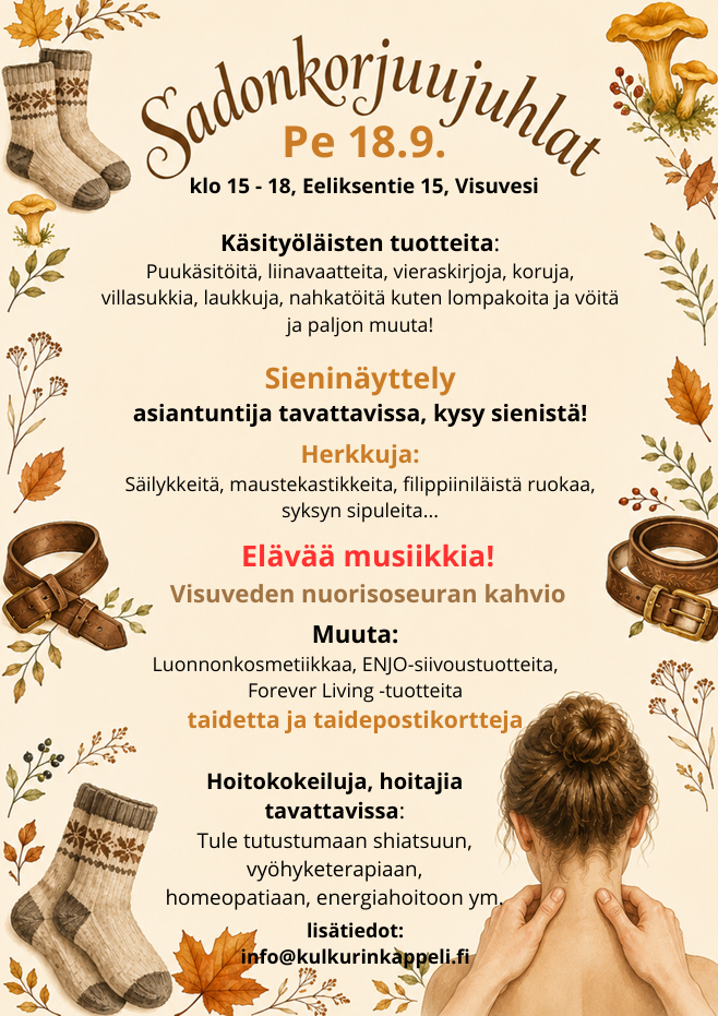 Sadonkorjuujuhlat 18.9.2026